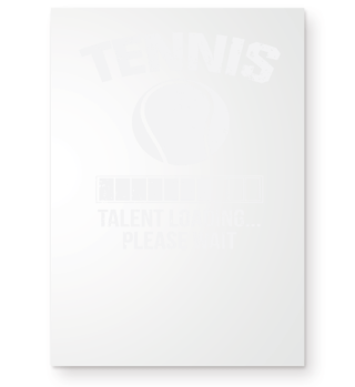 Tennis Talent lädt Bitte Warten Geschenk