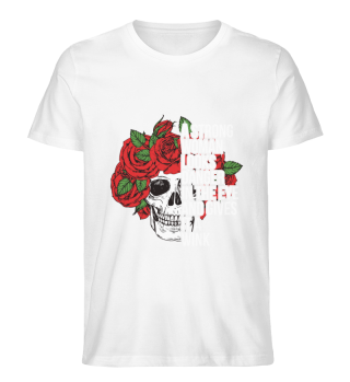Skull Woman Red Rose Afterlife Rose Tattoo