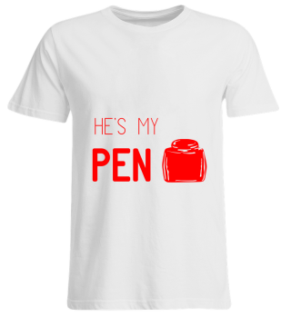 GIFT- HE IS MY PEN LOVE RED