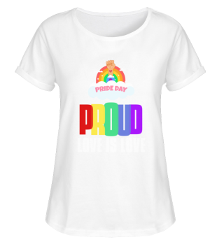 Proud LGBT Love is Love Lesbian Gay LGBT Rainbow Gay Pride