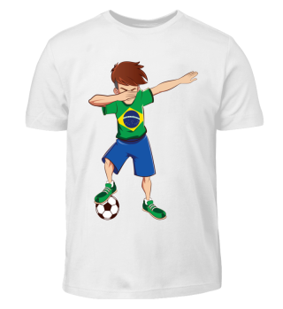 Dabbing Brasilien Fussballer T-Shirt