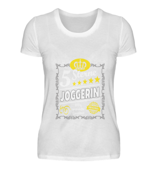 Joggerin T-Shirt Geschenk Sport Lustiger