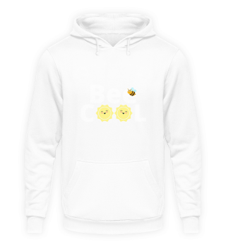 Bee cool- with a yellow sun and a bee