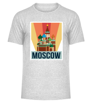 Moscow Saint Basil's Cathedral Retro Christians Russia
