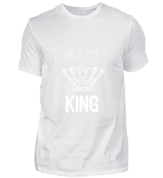 GIFT- SHE IS MY KING LOVE WHITE