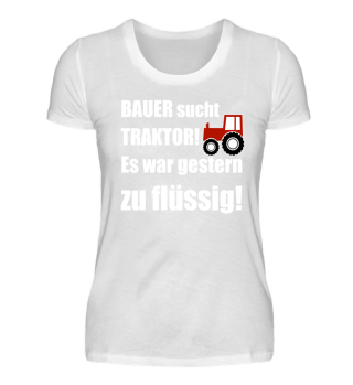 Bauer sucht Traktor Damen Fun Shirts