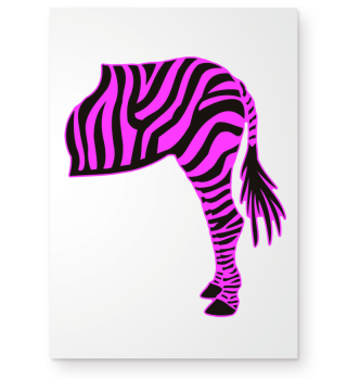 ARBEZ Zebra from behind - black pink 3