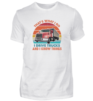 Funny Trucker Semi-Trailer Truck Driver 