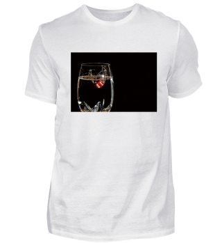 T-Shirt mit Wein Aufdruck