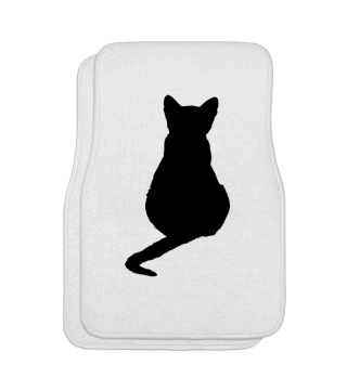 chat,, tapis de voiture