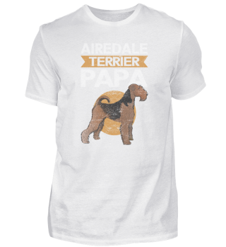 Airedale Terrier Papa Hund Hundebesitzer