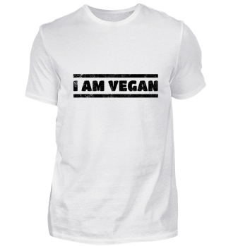 I am Vegan - Ich bin veganer - Geschenk