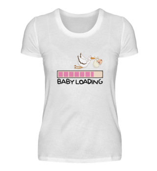 Baby Loading Storch Schwangerschaft