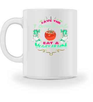 Save Tomatoes Eat Vegetarian Zombie