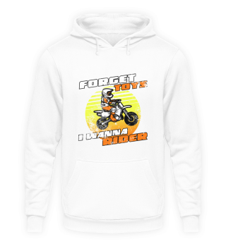 Forget Toys I Wanna Rider Funny Motocross Gift for Kids