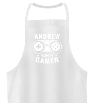 ANDREW Legendary Gamer - Personalized Name Gift