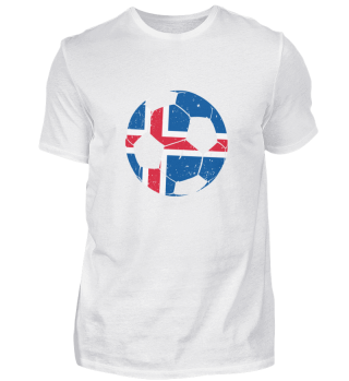 Island Shirt Flagge Fußball TShirt