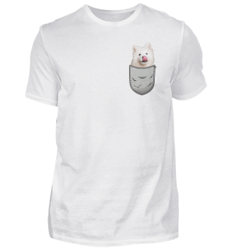 Samojede Samoyed Brust-Tasche Pocket