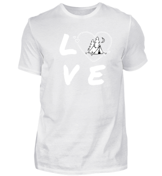 Love-Camping-Camper-T-Shirt Geschenk