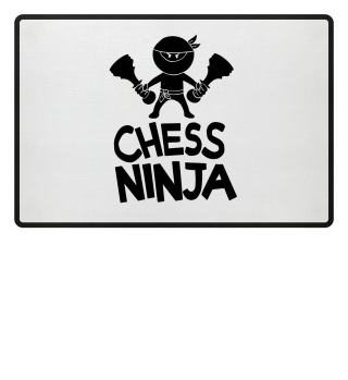 Chess Ninja Schach Spieler Spielerin Club Nerd Geek Comic Cool Lustig Spruch Geschenk