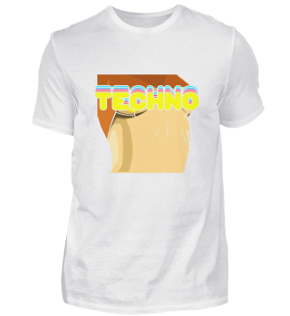 TECHNO Cool Retro DJ Techno Lover