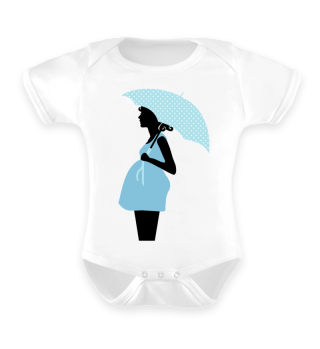 Pregnant Woman in Blue 