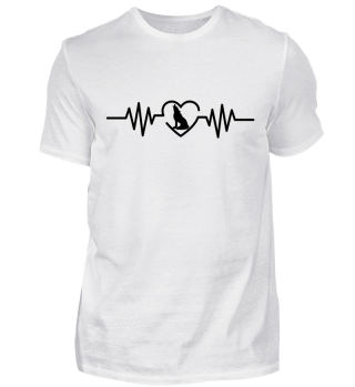 Heartbeat Wolf - T-Shirt