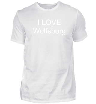 Urgeiles Geschenk mit Schriftzug 'I LOVE Wolfsburg'