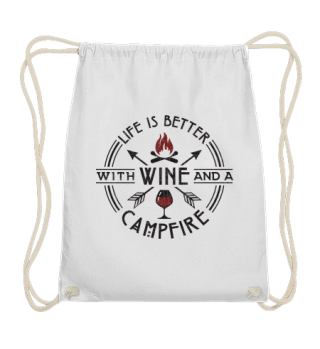 Funny Wine Campfire Camping Party Gift