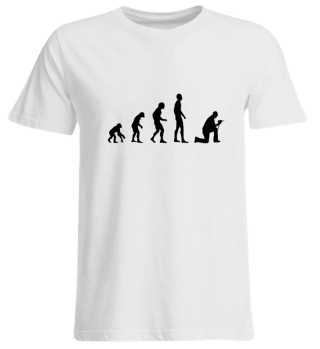 Evolution Bauarbeiter Geschenk T-Shirt