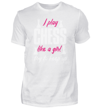 Schach Mädchen | Spruch Schachspielerin