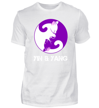 Yin und Yang aus Katze Idee