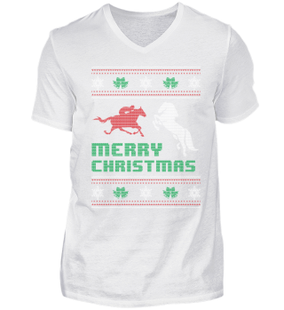 Funny Horse Riding Shirt Merry Christmas