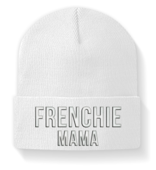 Französische Bulldogge Mama Beanie Mütze