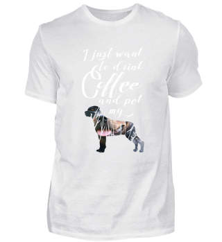 Drink Coffee and Pet my Rottweiler Shirt
