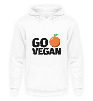 Go Vegan Orange - Illustration