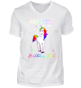 Unicorn Brother of Birthday Girl Shirt