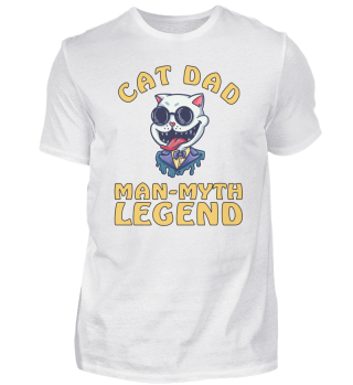 Cat Dad Man Myth Legend