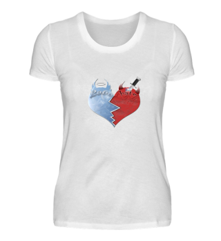 Herz - Liebe Hass - Romantic-Shirt 002