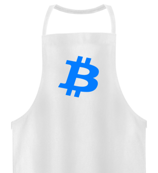 Bitcoin in Blau