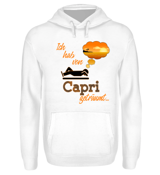 Ich hab von Capri geträumt... Urlaub, Reise, Sommer, Beach, Strand, Meer T-Shirt Shirt