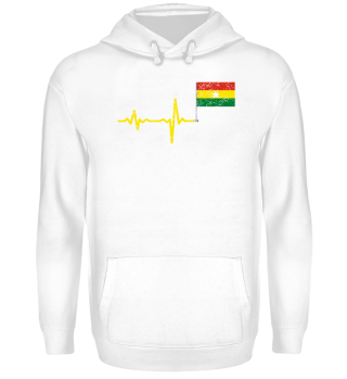 Heartbeat Ghana flag gift