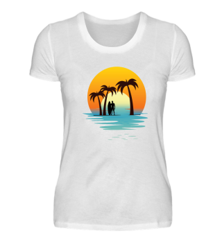 Sunset, Surfer at beach - Summer Shirt