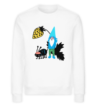 Blue Elf Organic Sweatshirt Unisex - Displays an augmented reality illustration with free app (Android only)
