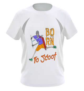 Born to Scoot Skelett Scooter Roller