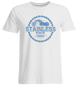 Stainless shirt born man 1980