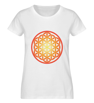 Premium Organic T-shirt with The Flower of Life Sacred geometry Symbol