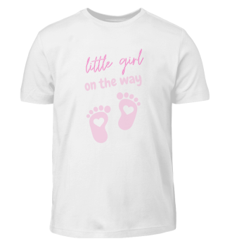 little girl on the way