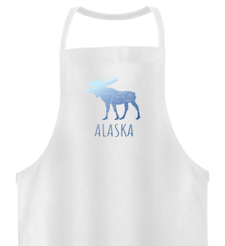 Alaska Moose Map Gift Idea Wilderness