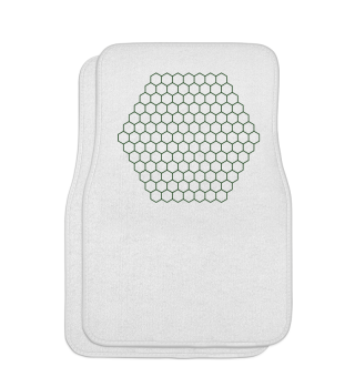 Honeycomb Geometry Present Art Design Green
